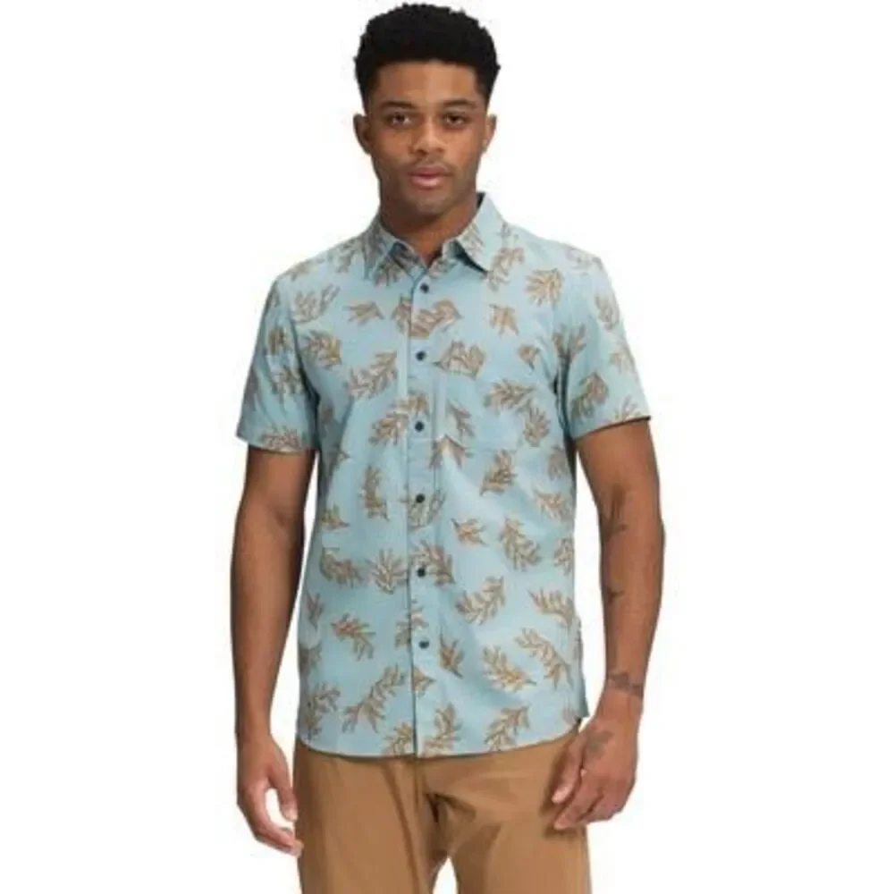 The North Face Baytrail Button Down Shirt Sz M Pearl Pocket